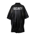 Black Vinyl Security Poncho